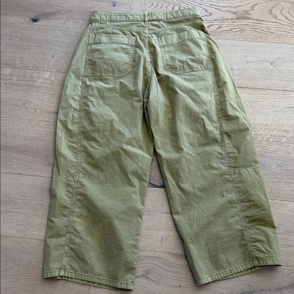 Pilcro Kenna High Rise Heritage Barrel Leg Pants Womens 30 Green - Picture 5 of 6